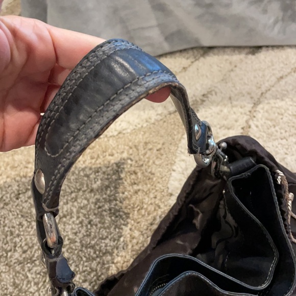 Coach Canvas Shoulder Bag, black - Picture 4 of 4